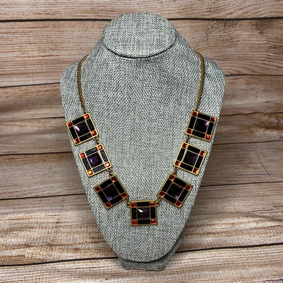 Kate Spade VINTAGE “Lewitt Square” Necklace - Picture 1 of 7